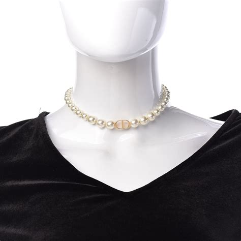 choker dior pearl necklace|christian dior necklaces for women.